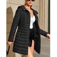 thumbnail image 4 of Giolshon Women's Puffer Jacket Quilted Lightweight Padding Hood Packable Bubble Coat, 4 of 4
