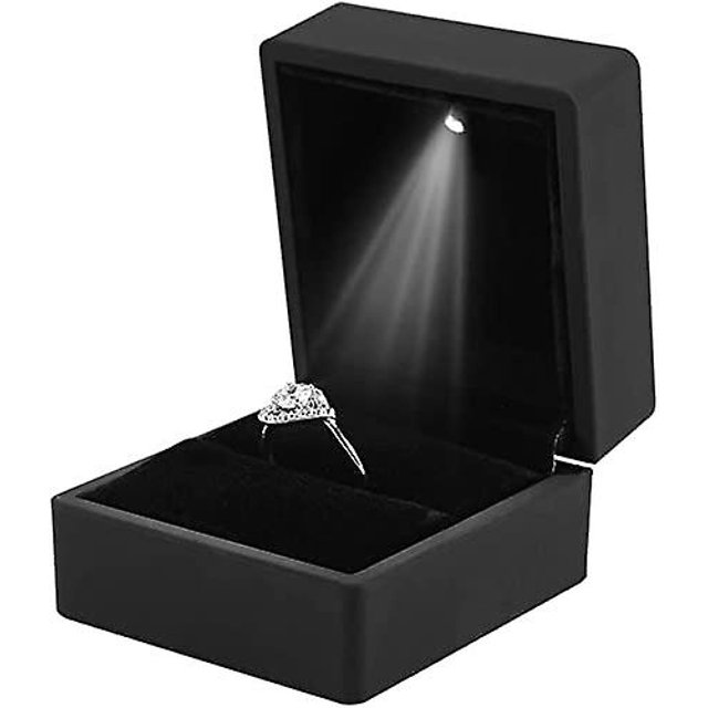 Caja de Regalo de Joyería CHAO con Luz LED Collar Pulsera Anillos Almacenamiento Colgante