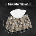 thumbnail image 5 of Rocae Cartoon Bear Print Long Tissue Box Lid Durable Leather Tissue Box Lid Can Be Used as Modern Home Decoration, 5 of 9