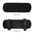 thumbnail image 2 of Healifty 2PCS Memory Armrest Pad Chair Armrest Pads Ultra-Soft Elbow Pillow Support with Strap (Black), 2 of 5