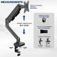 thumbnail image 5 of VIVO Pneumatic Arm Single Ultrawide Monitor Desk Mount, Fits up to 40" Screens, 5 of 8