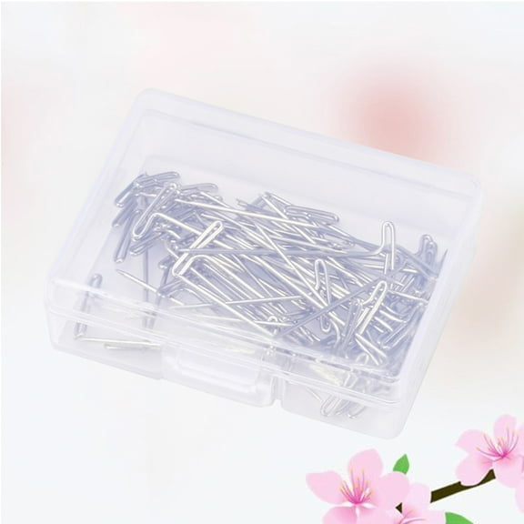 Raindrops Wig T Pins 100Pcs for Blocking and Round Weaving Needles