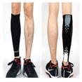 thumbnail image 1 of 1Pcs Sports Compression Leg Sleeve, Breathable Leg Warmer Color:Black-gray Size:XL, 1 of 2