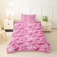 thumbnail image 2 of Erosebridal 3D Loves Pattern Twin Bedding,Cartoon Butterflies Silhouette Duvet Cover Set For Girls Teens 2 Pieces,No Comforter,Reversible, 2 of 6