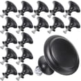 thumbnail image 1 of 25 Pcs Drawer Handles Dresser Knobs Round Black Drawer Pulls Decorative Cabinet Knobs Cabinet Door Knobs Drawer Knobs Black-Yvan, 1 of 2