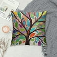 thumbnail image 2 of MLJA Throw Pillow Cover Tree Colorful Tree Big Old Branches Leaves Brown Green Yellow Seasonal Lumbar Pillow Case Cushion for Sofa Couch Bed Standard, 2 of 5