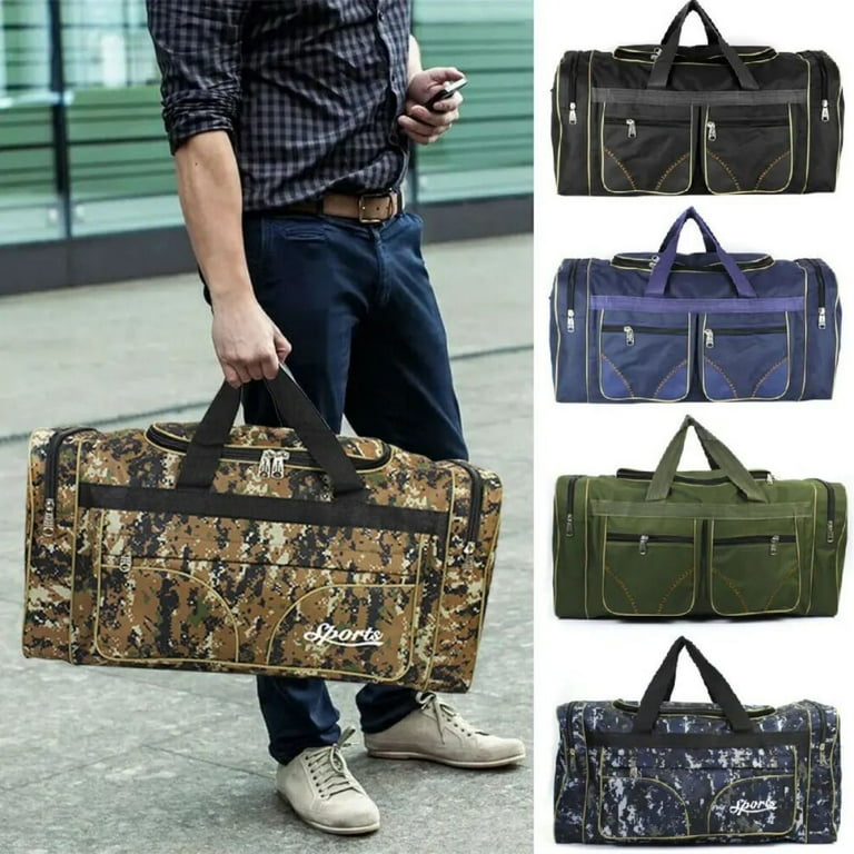 WSYW Extra Large Duffle Bag Lightweight 80L Travel Duffle Bag Foldable for Men Women Yellow Camo Walmart