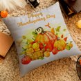 thumbnail image 5 of Qocolhg Fall Pillow Covers 17.7x17.7 Inch Pumpkin Throw Pillow Covers Square Polyester Pillowcase Halloween Decor Pillow Covers Seasonal Autumn Thanksgiving Harvest Decoration for Home Sofa Couch, 5 of 7