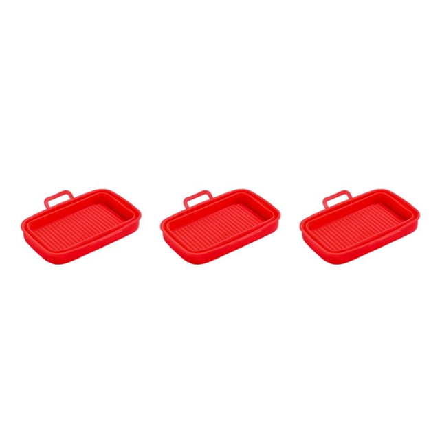 Bearachild Bandeja para freidora para hornear Suministros para hornear Resistencia al calor Tamaño compacto Antiadherente Accesorio de bricolaje Type1 NO1