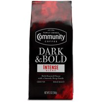Community Coffee Dark & Bold Intense Blend Dark Roast Ground 12 oz Gable Top