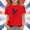 Red, variant on Afuyipoi Independence Day Kids T-Shirt July 5th Patriotic Graphic Tee Summer Shirt Print Youth Holiday Celebration Apparel Black Size 11-12 Years