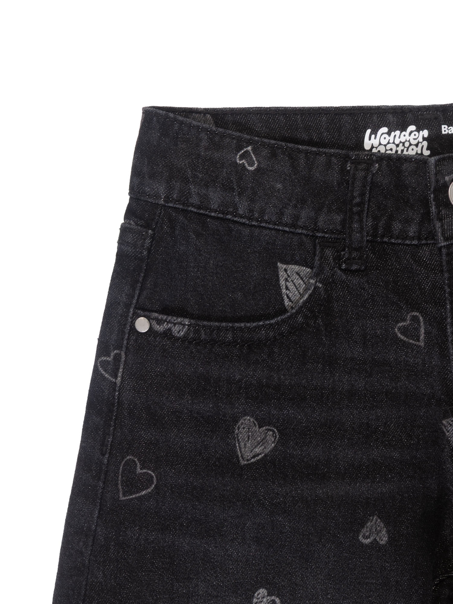Wonder Nation Girls Barrel Jean, Sizes 5-18