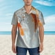 thumbnail image 2 of Fotbe Koi Fish Water Camisa Hawaiana para Hombre Unisex – Camisa Casual de Verano con Botones de Manga Corta de Algodón y Lino,XX-Large, 2 of 7
