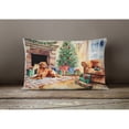 thumbnail image 3 of Nova Scotia Duck Tolling Retriever Cozy Christmas Throw Pillow, 3 of 4