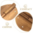 thumbnail image 3 of FUEENIRVA Vintage Decorative Design Hinges 2Pcs for Closet Doors Copper Material Smooth Operation Home Decor, 3 of 6