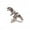 Silver, variant on Jewelry VerPetridure Stereo Small Animal Dinosaur Personality Piercing Ear Stud Earrings