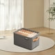 thumbnail image 4 of Caja de Almacenamiento de Ropa Plegable de Gran Capacidad | Cesta de Tela No Tejida Gruesa con Asa Reforzada | Organizador Gris Caqui para Guardar Ropa En La Puerta Del Armario | Cesto para Ropa Que, 4 of 6