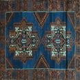 thumbnail image 1 of Ahgly Company Machine Washable Indoor Square Persian Light Blue Traditional Area Rugs, 8' Square, 1 of 4