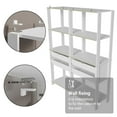 thumbnail image 5 of Madesa Garage Storage Rack with 4 Drawers and Open Shelves 55"L Multiuse Modular Organization Cabinet for Tools - White, 5 of 8