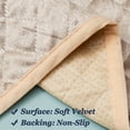 thumbnail image 3 of Velvet Antislip Sofa Cover Beige for Large Recliner (28 Inch), 3 of 6