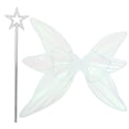 thumbnail image 1 of KAKOWELY 1 juego de alas de hada para cosplay, alas de hada decorativas para fiesta, alas de hada para actuación con varita, 1 of 5