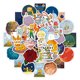 thumbnail image 1 of Paquete de pegatinas Princes Anime de vinilo impermeable, 50 unidades, 1 of 3