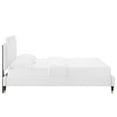 thumbnail image 3 of Modway Liva Performance Velvet Queen Bed in White, 3 of 9
