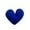Blue, variant on Heart Shaped Pocket Greeting Card Warmth Festive Suitable Couples Expression Blank Note Inside Envelope, 6x7 cm, Pink