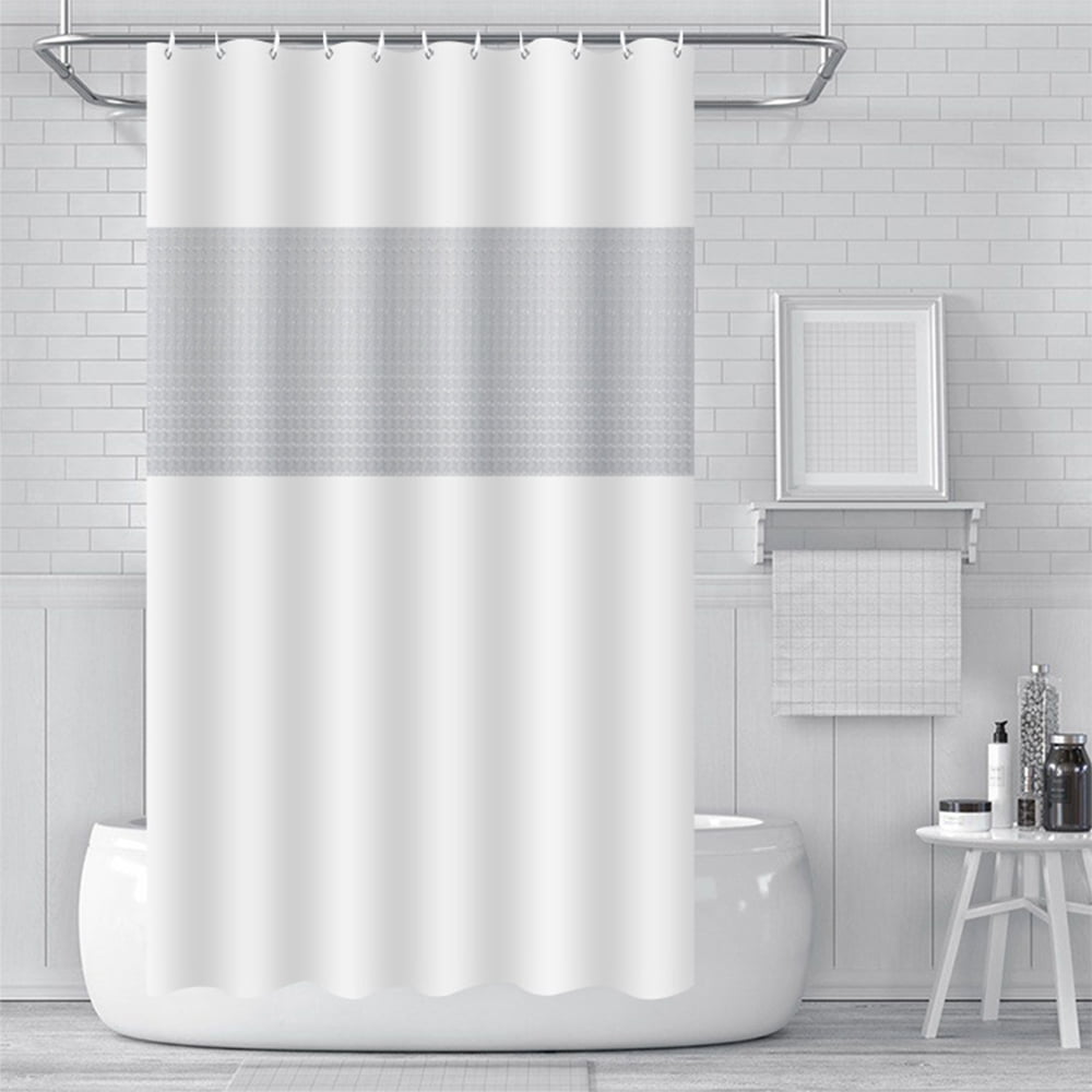 Anti-mildew EVA Bathroom 3D Water Cube Shower Curtain Clear Water Resistant 