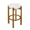 thumbnail image 3 of Tara Indoor Round Seat Bar Stool,Walnut, 3 of 10