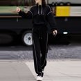 thumbnail image 3 of Figura otoño e invierno nuevo suéter holgado y ceñido a la cintura de alta calidad de moda traje deportivo informal de dos piezas para mujer, 3 of 4