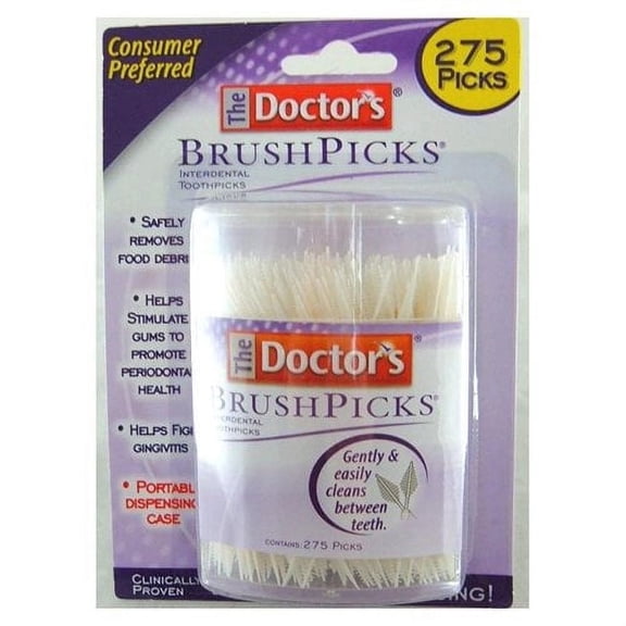 The Doctors Brushpicks Interdental Toothpicks - 275 Ea