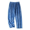 thumbnail image 2 of Chiccall Flannel Pajama Long Pants for Women Fuzzy Fleece Warm Sleepwear Fashion Wide Leg Open Bottom Home Loungewear, 2 of 3