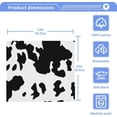 thumbnail image 4 of Animal Cow Print Washcloth 12x12in Set, 4 Pack Absorbent Cotton Towel Square Kitchen Dishes Towels, Soft Cleaning Face Hand Towel Fast Drying Wash cloth, 4 of 7
