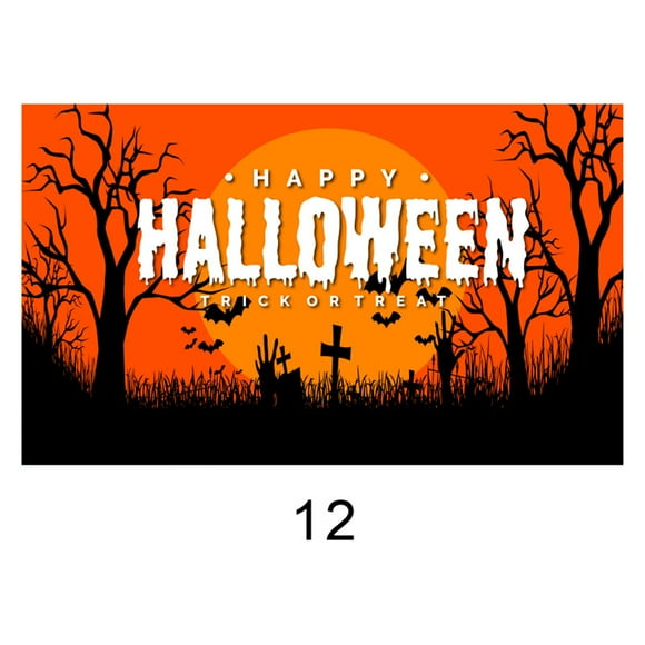 RKSTN Halloween Decorations Halloween Decoration Banner Party Background Halloween Background Halloween Decor