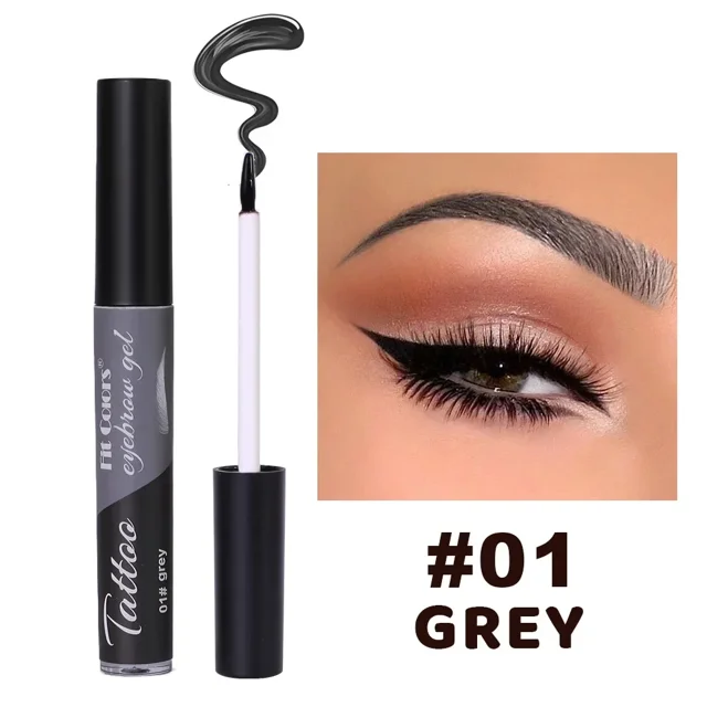 Crema semipermanente para cejas de 3 días, tinte despegable, tinte para tatuaje de cejas, resistente al agua, marrón natural, gel para cejas rasgado, maquillaje cosmético