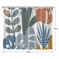 thumbnail image 5 of Blue Boho Plant Pattern Shower Curtain 84"x72" ,Bathroom Decorative Shower Curtains Set with 12 Hooks,Modern Waterproof Washable Shower Curtain, 5 of 6