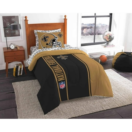 Nfl New Orleans Saints Soft And Cozy Bed In A Bag Complete Bedding