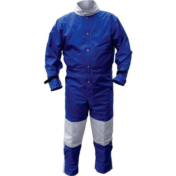 Alc Abrasive Blast Suit, Cotton, Nylon, 3 lb Fabric Weight, Blue, M 41421
