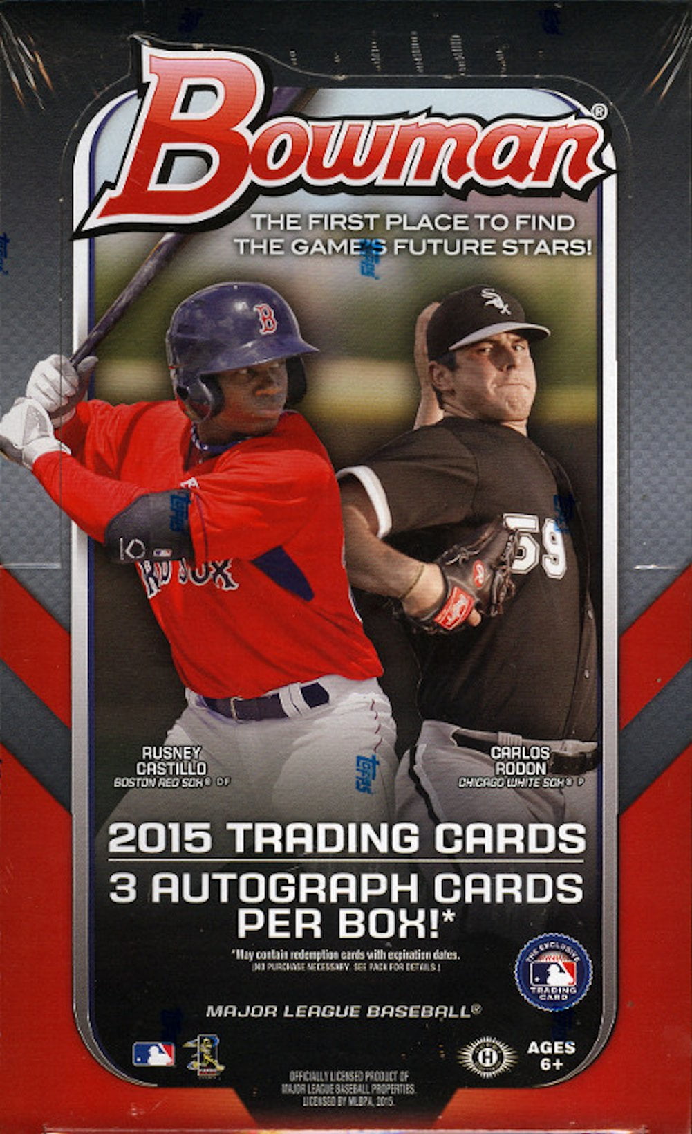 2015 Bowman Baseball Cards JUMBO Packs Box 12 Packs 3 Autos per Box