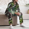 thumbnail image 7 of Daiia Big Bass Fish for Men's Long-Sleeved Pajama Set – Soft & Comfortable Sleepwear Button-Up Pajamas Cozy Lounge Wear-Medium, 7 of 7