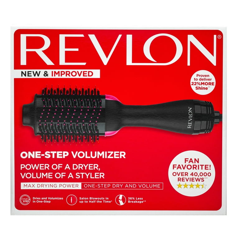 REVLON One-Step Volumizer Hair Dryer and Hot Air Brush Black RBDR5222 New