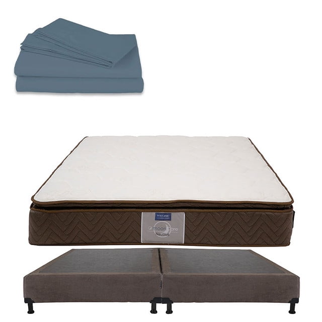 Colchón King Size Restonic Nautilius + Box + Sábanas Basic