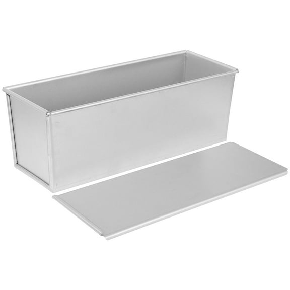 Toast Box Baking Dish with Lid Mini Cake Pans Bread for Sourdough Silver