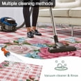 thumbnail image 5 of Pink Spring Floral Outdoor Rug for Patio/Deck/Porch, Non-Slip Large Area Rug 5 x 8 Ft, Watercolor Flowers Butterfly Checkered Indoor Outdoor Rugs Washable Area Rugs, Camping Rug Carpet Runner, 5 of 8