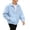 Blue, variant on Hulanddfd Mens Jacket Zip Up Collared Bomber Coat, Brown Long Sleeve Casual Outerwear with Pockets & Ribbed Hem, Daily Wear
