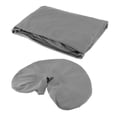 thumbnail image 4 of Milaget 3 Pieces Massage Table Sheet Set Soft Face Cradle Cover for Salon SPA Beauty Gray, 4 of 9