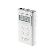 Sangean Dt-120 White Pocket Am/Fm Digitl Radio (White)