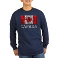 thumbnail image 1 of CafePress - Vintage Canada - Long Sleeve Dark T-Shirt, 1 of 1