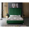 thumbnail image 5 of Meridian Furniture Via Rich Velvet Full Bed in Green, 5 of 9